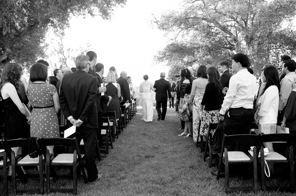 Giving the bride away
