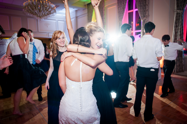 Guests happy at a wedding