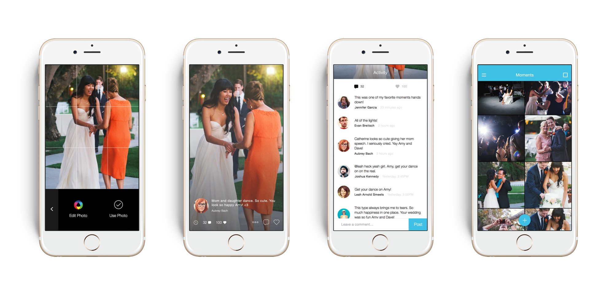 joy the wedding app moments
