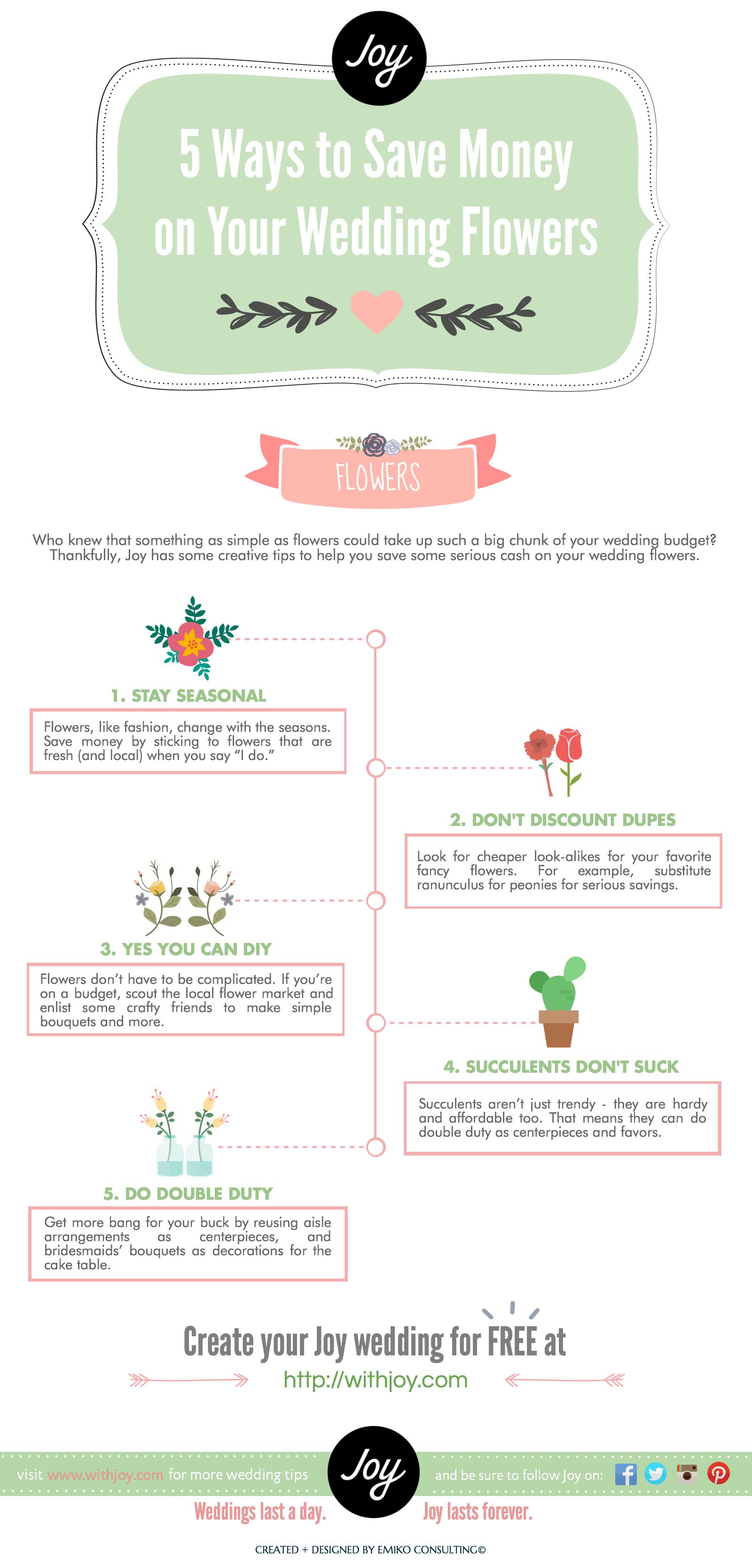 5 Easy Ways To Save Money on Wedding Flowers