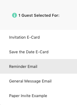 dropdown reminder email