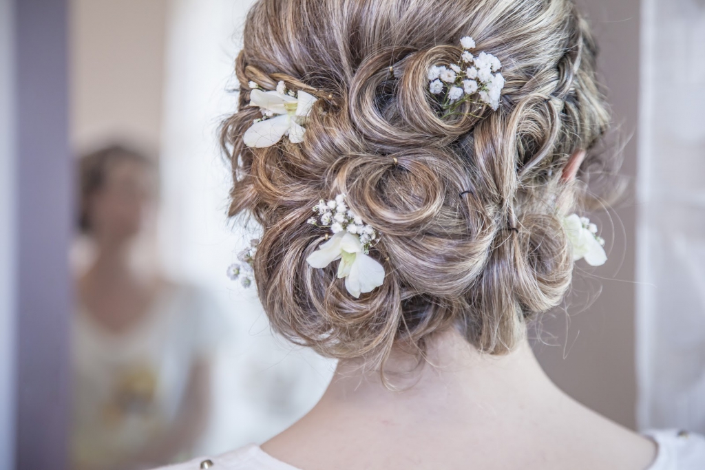 Pin Curled Updo