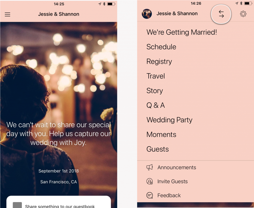 app menu