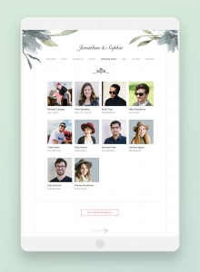 joy website wedding party
