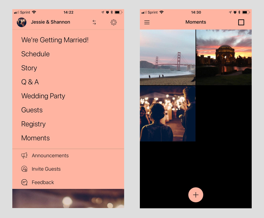 joy app menu moments