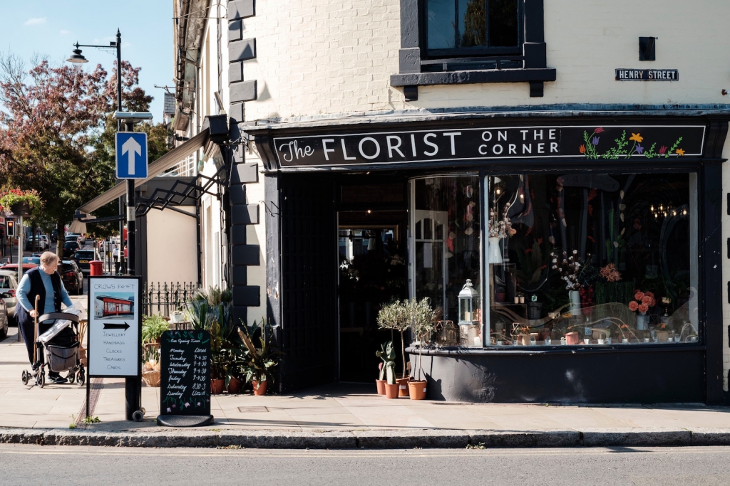 florist shop on a corner