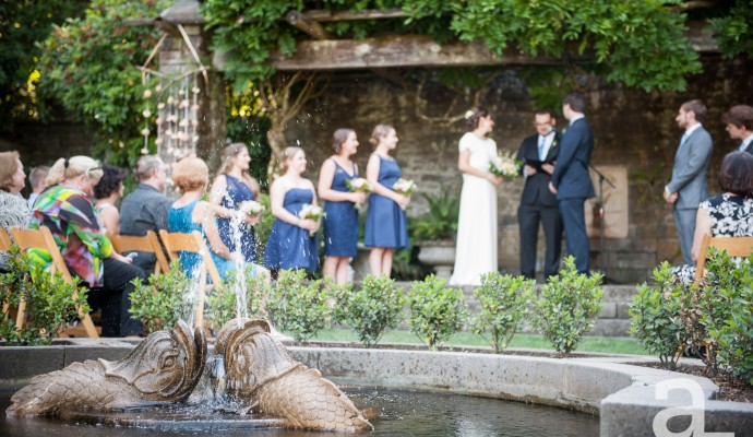 lewis and clark college gardens wedding