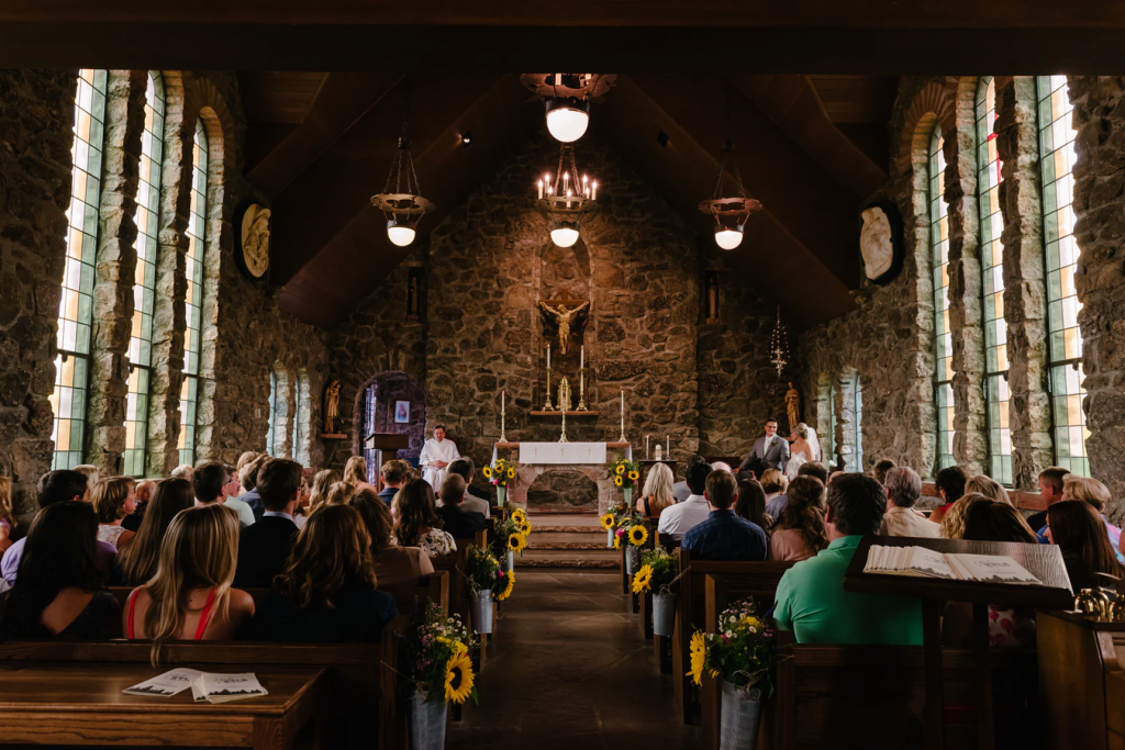 Wedding ceremony in church