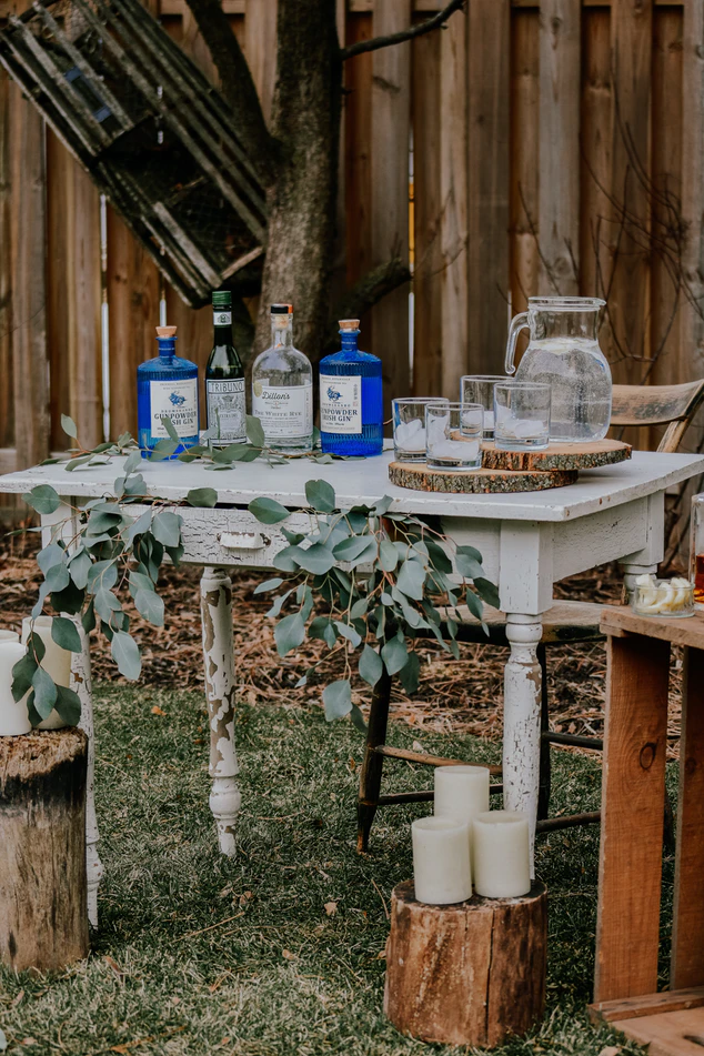 Bridal shower decoration ideas: Bar area