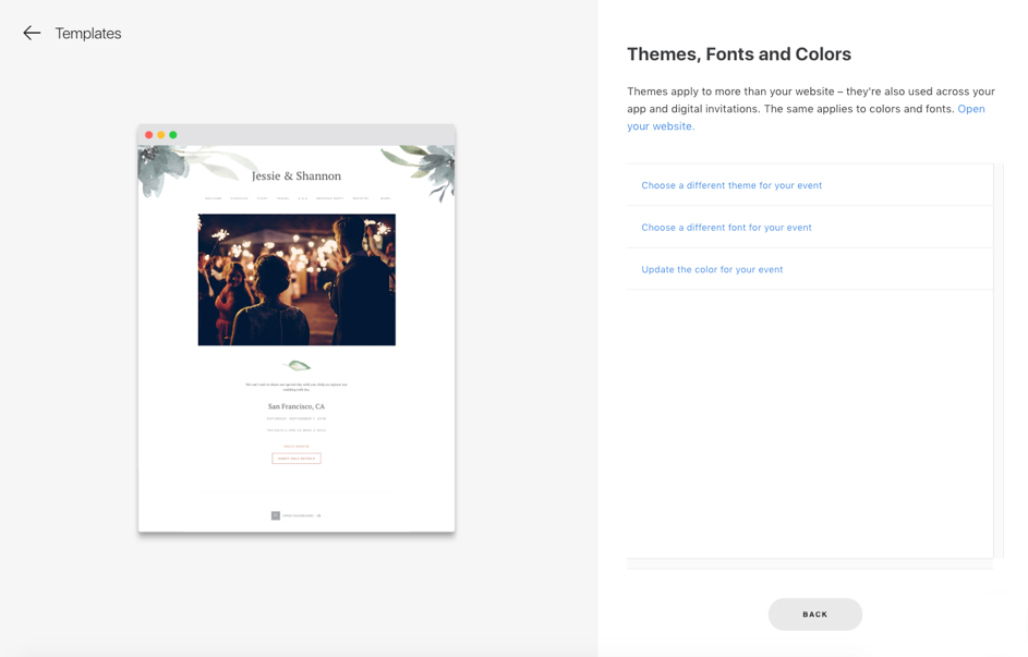 website themes