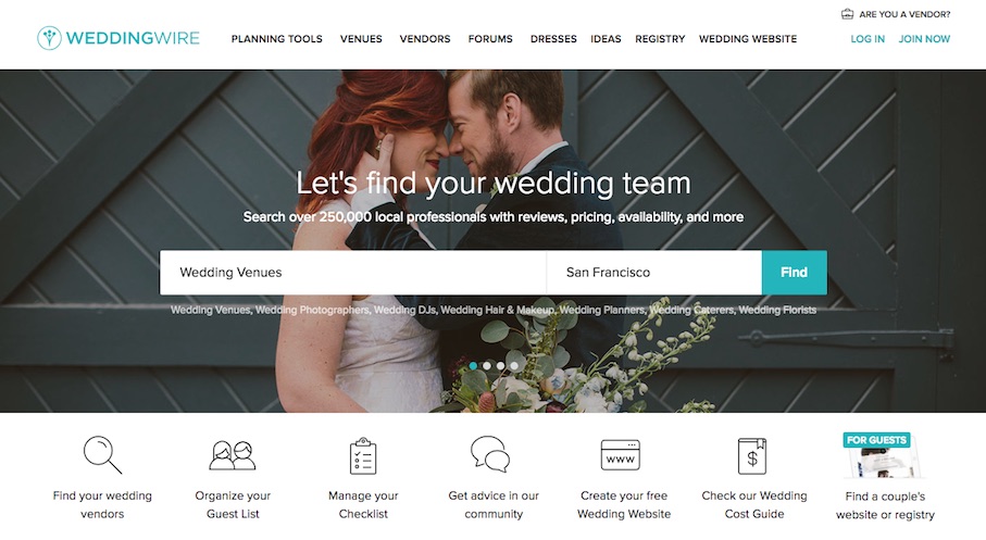wedding wire website